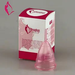 Женской гигиены влагалище уход менструальная чаша/альтернативные силиконовые Coppetta Mestruale купе