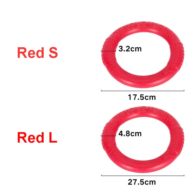 Летающие диски для собак EVA интерактивная обучающая игрушка для собак обучающее кольцо для домашних животных переносные уличные большие игрушки для собак товары для домашних животных инструменты для движения - Цвет: Красный