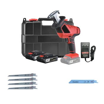 

Electric Saw Reciprocating Saw for Wood Metal Plasitic Pipe Cutting Power Saw Tool with 5pcs Saw Blades 2Pcs Lithium Battery