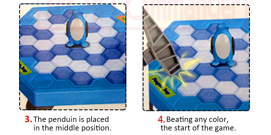 Железный Commande изделия для крошения льда спасти пингвина с изображением популярной игры ПК Пингвин ловушка ледокол блок игрушка Детские