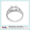 Beadsnice Sterling Silver 925 Rings Fine Jewelry Round Accessories Diy Semi Mount Gem Ring Setting Diamond Wedding Ring 5
