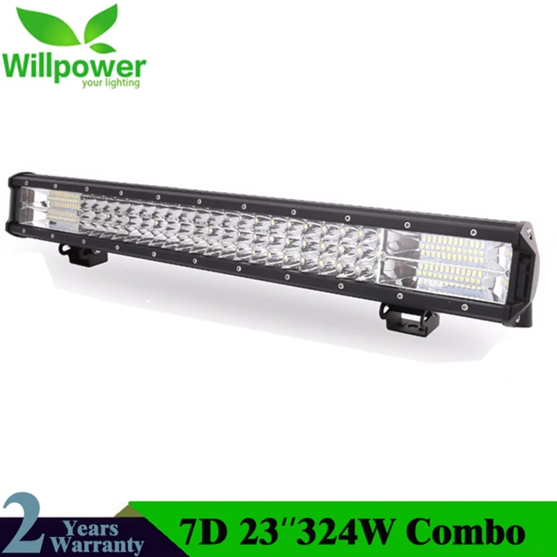 23Inch 7D 324W 3-Row LED Light Bar Offroad Led Bar Combo Beam Led Work Light Bar for Truck SUV ATV 4x4 4WD 12v 24V Work Lamp 23Inch 7D 324W 3-Row LED Light Bar Offroad Led Bar Combo Beam Led Work Light Bar for Truck SUV ATV 4x4 4WD 12v 24V Work Lamp