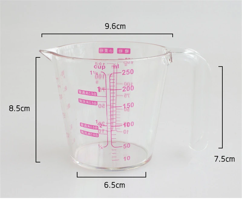 1 шт., 250 мл, полимерные цифровые мерные стаканы, измерительные весы, АБС-пластик, кухонные принадлежности, инструменты для приготовления пищи