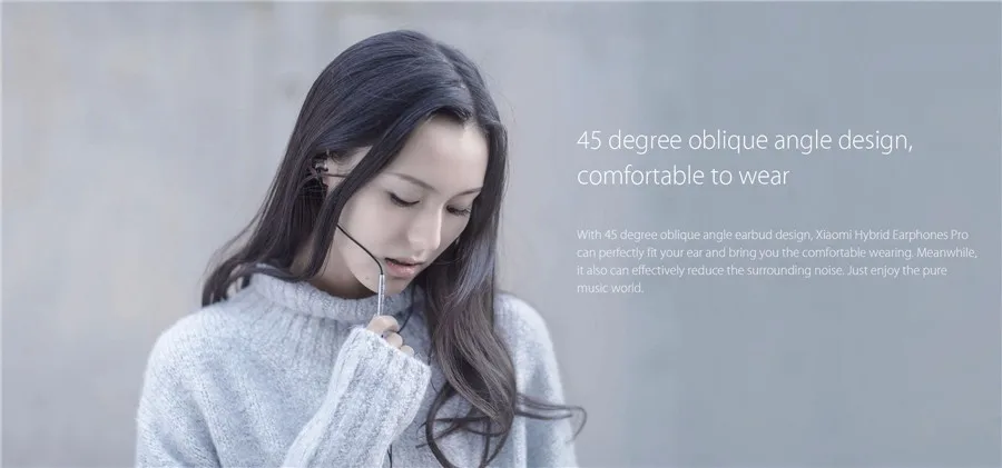 Original Xiaomi Hybrid Pro Three Drivers Graphene Earphone Headphone With Mic For iPhone Android