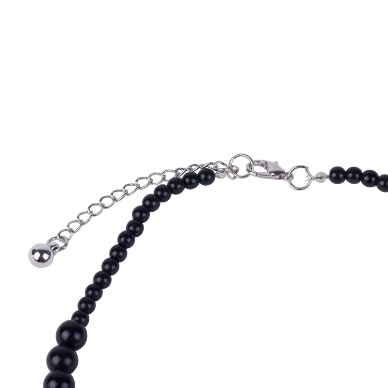Trendy Fashion Resin Wood Necklaces With Circle Pendant for Women Round Geometric Acrylic Beaded Chains Gifts Jewelry Necklace (1)