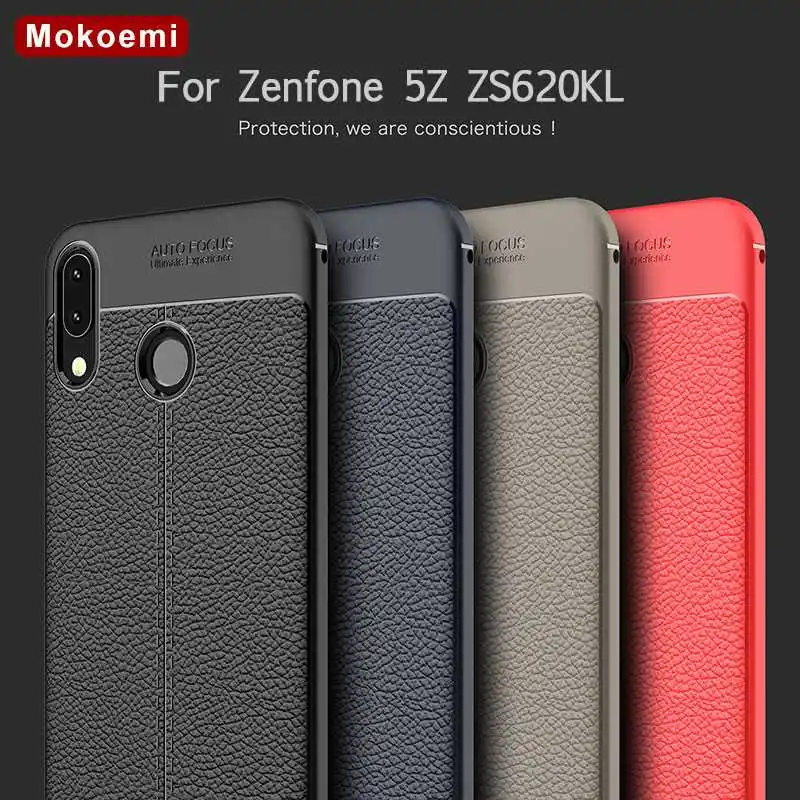 

Mokoemi Lichee Pattern Shock Proof Soft 6.2"For Asus Zenfone 5Z ZS620KL Case For Asus Zenfone 5Z ZS620KL Phone Case Cover
