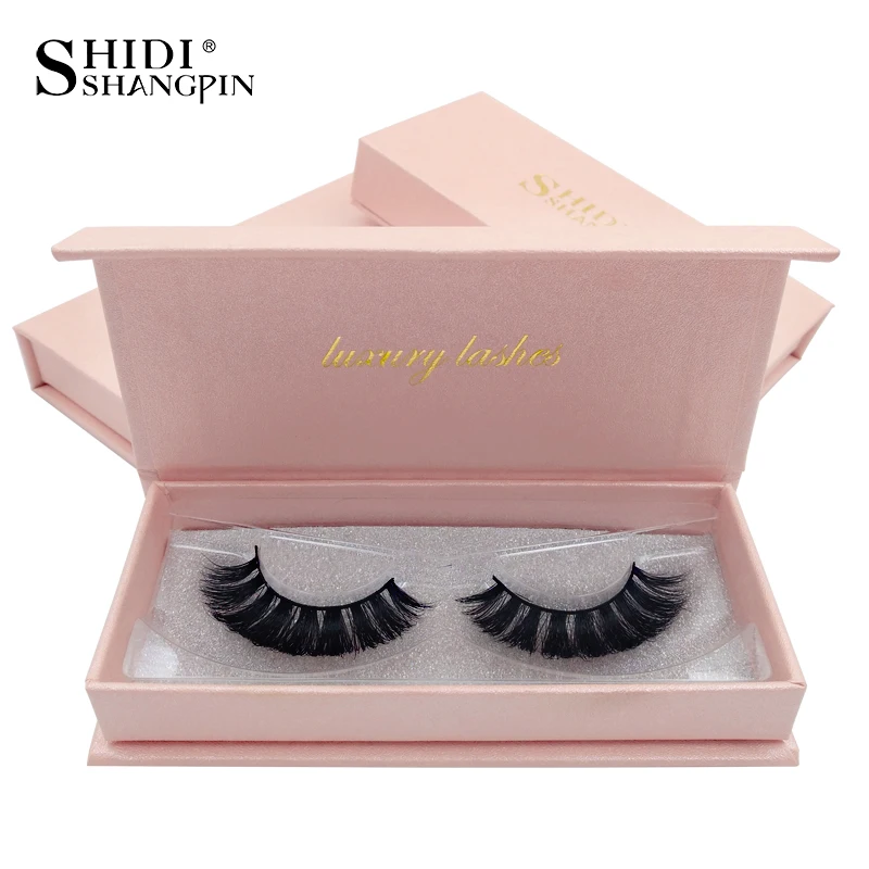 

SHIDISHANGPIN natural long mink eyelashes hand made makeup false eyelash 1 box 3d mink lashes makeup false eyelash faux cils 635
