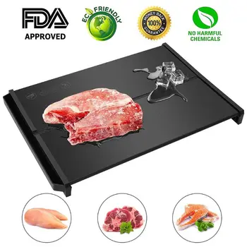 

Defrost Tray Thaw Board Plate Environmental Antimicrobial Physical Defrost Tray Faster Defrosting for Meat and Frozen (1pc)