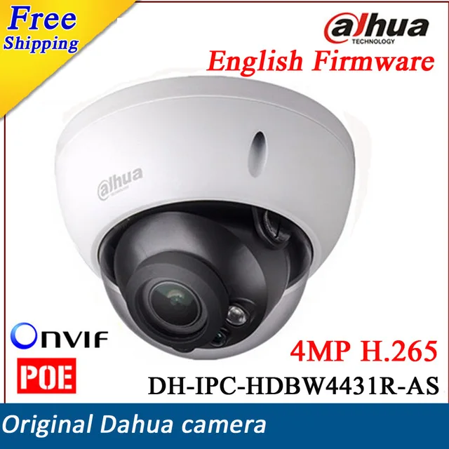 

Nuova versione english DH ip camera ipc-hdbw4431r-as hd 4mp hdbw4431r-as h.265 vandal dome network ir support poe sd card
