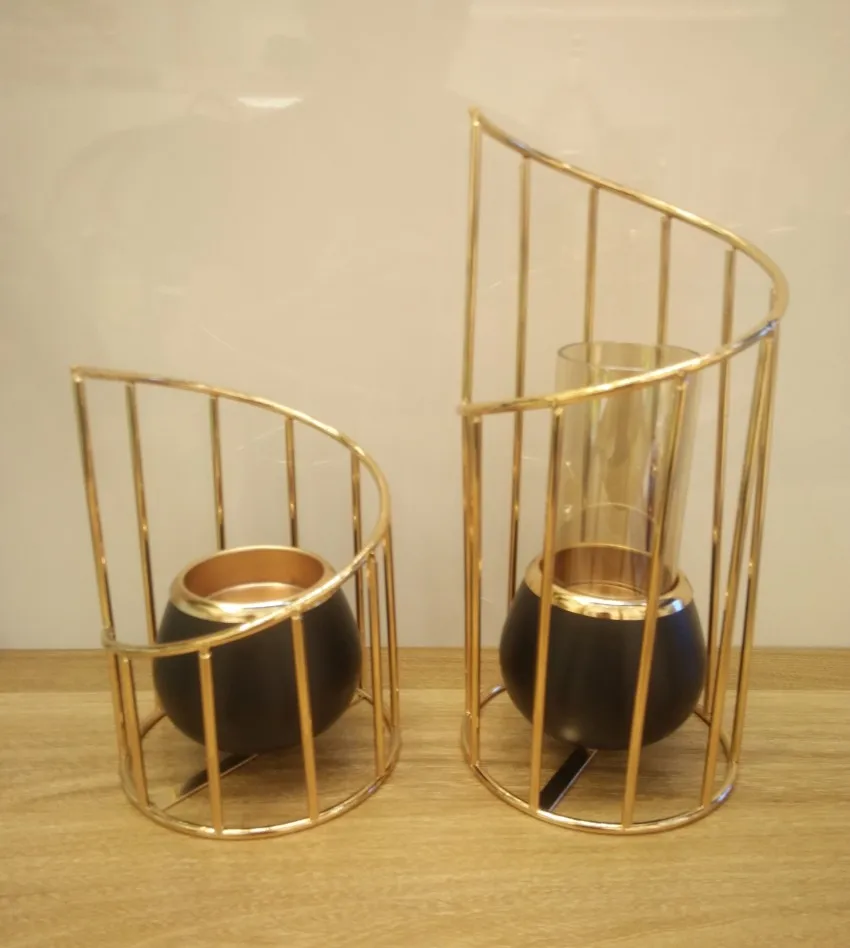 

romantic new sample easy two size candle holder for home decoration indoor dinner table decration