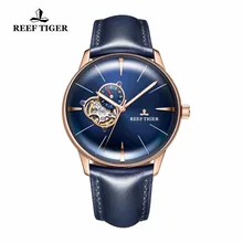 New Reef Tiger/RT Designer Casual Watches Rose Gold Blue Dial Convex Lens Automatic Watches for Men RGA8239 New Reef Tiger/RT Designer Casual Watches Rose Gold Blue Dial Convex Lens Automatic Watches for Men RGA8239