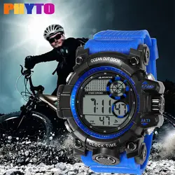 Модные высококачественные многофункциональные спортивные водонепроницаемые спортивные часы 30 м электронные цифровые часы подарки