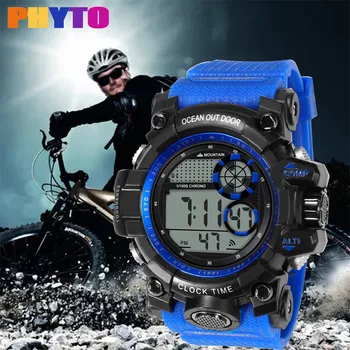

Fashion High-End Multi-Function 30M Sports Waterproof sport watch Electronic digital Watch gifts Men's wrist luminous watch for