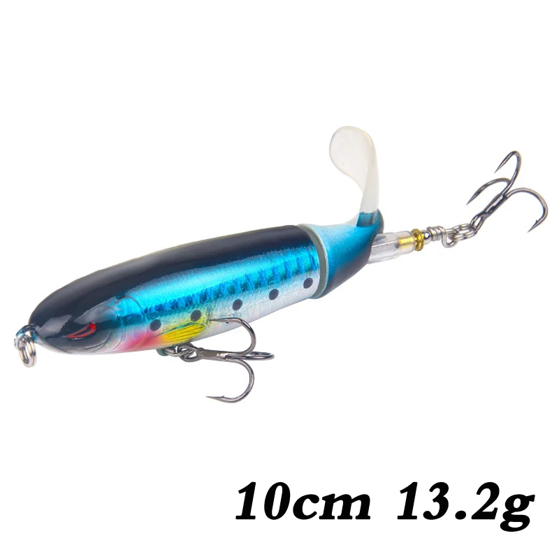 1 шт. Whopper Plopper 105 мм 17,2 г Искусственная верхняя водная рыболовная приманка вращающийся хвост воблеры профессиональные Поппер рыболовные снасти - Цвет: N8