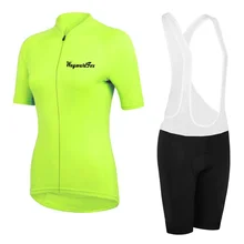 Велоспорт Джерси женский короткий рукав Джерси наборы ropa Ciclismo горный велосипед нагрудник шорты желтый зеленый красный короткий комплект одежды