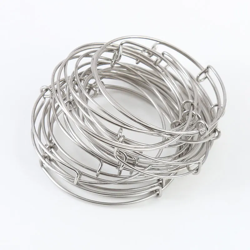 

Hot Sale Stainless Steel Expandable Wire Kid Adult Size Bangles 6.5cm,6.0cm,5.5cm,5.0cm 20pcs/lot AAB088