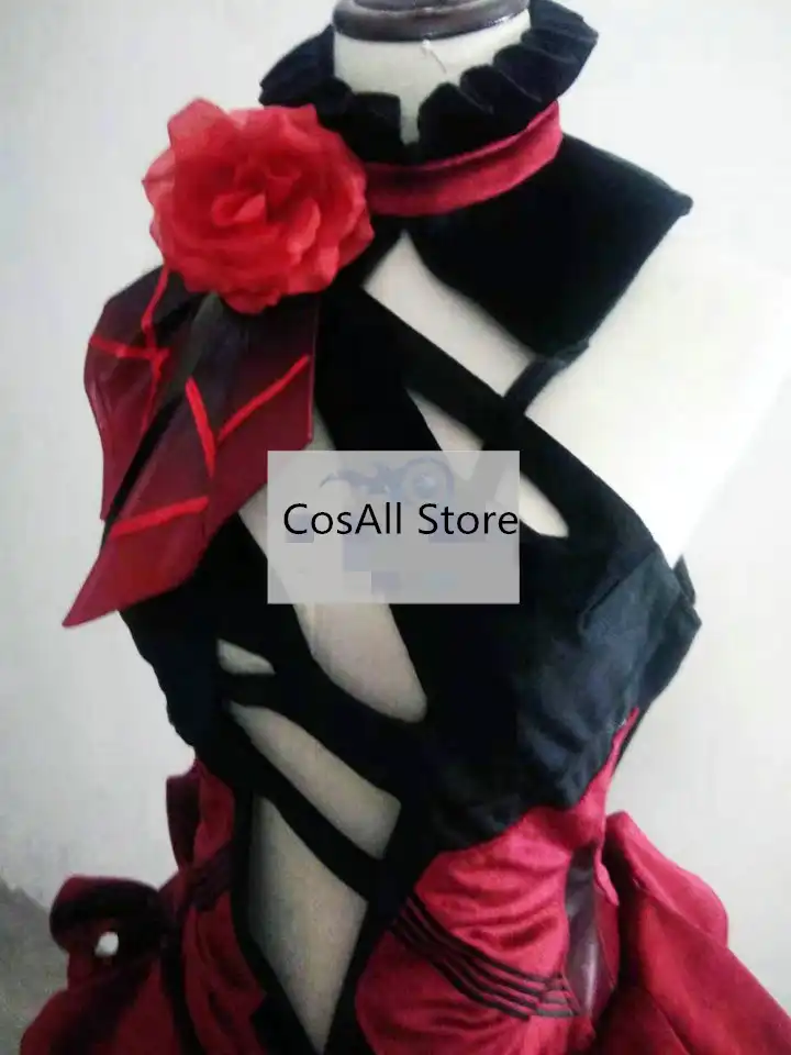 Black or White Bloody Rose Halloween Fancy Dress Prop Accessory
