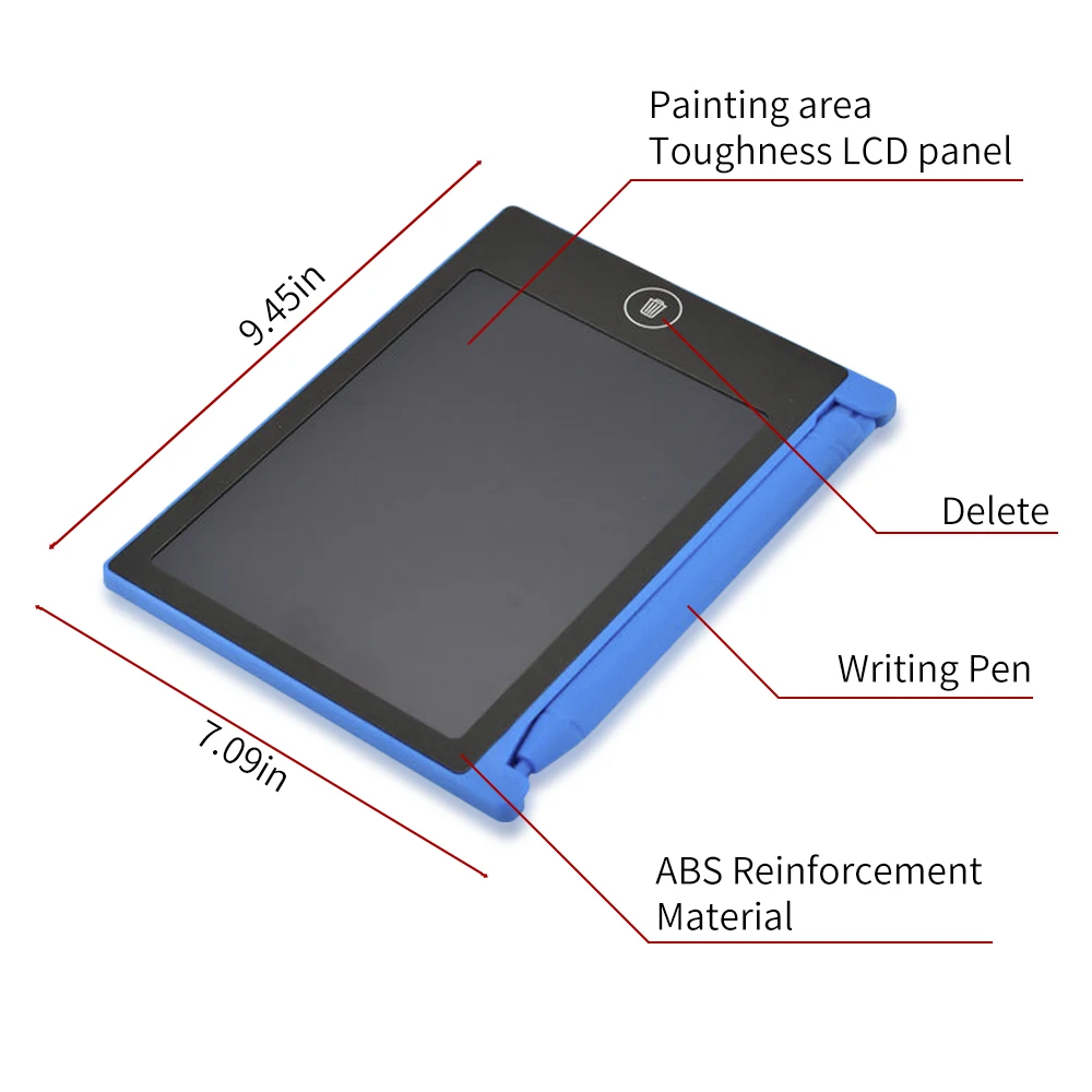4,4 дюймовые Мини ЖК-планшеты для письма блокноты для рукописного ввода для взрослых и детей доска для рисования с ручкой цифровой планшет
