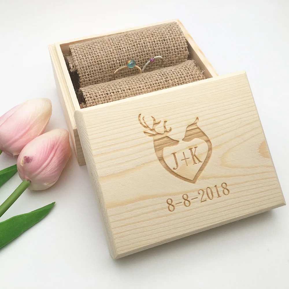 Коробка для колец с именем ручной работы коробка украшения букв Boite A Bijoux bodeau sierdeen