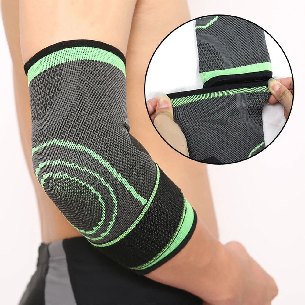 

1PCS Elbow Support Elastic Gym Sport Protective Pad Absorb Sweat Sport Basketball Volleyball Bandage Adjustable Elbow Brace