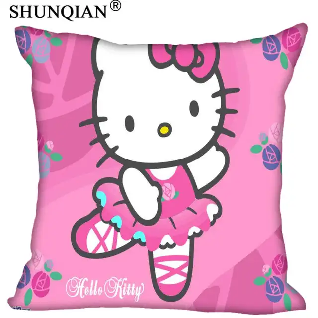 Fashion boutique Custom Hello kitty Pillow Case Square Pillowcases