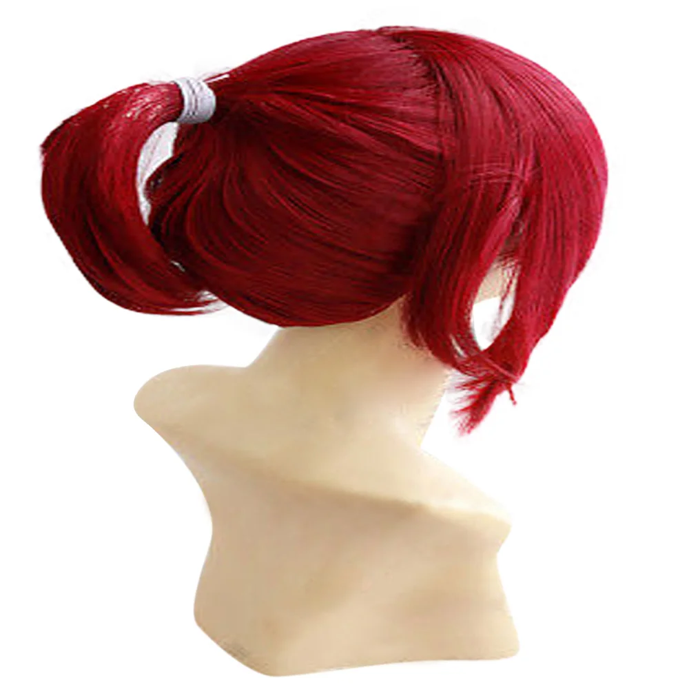 HAIRJOY Red Blonde Pink Purple Black Cosplay Wig Ponytail Long Straight Heat Resistant Synthetic Hair