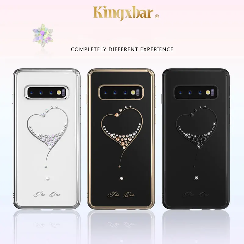 

For Samsung Galaxy S10 S10 Plus Case Clear Slim Back Cover Hard Shell Crystal Luxury Bling Diamonds For Women Kingxbar