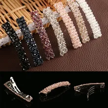 1 шт. дизайн классический Женский 7 цветов Блестящий головной убор кристалл стразы заколка для волос заколка шпилька аксессуары для волос