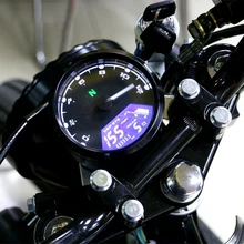 Мотоцикл метр цифровой ЖК-индикатор Тахометр одометр спидометр масляный счетчик многофункциональный с ночным циферблатом