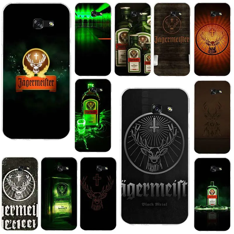 

Soft TPU Phone Case Cover for Samsung Galaxy S2 S3 S4 S5 Mini S6 S7 S8 S9 S10 Edge Plus Lite Note 5 8 Jagermeister Retro Bottle