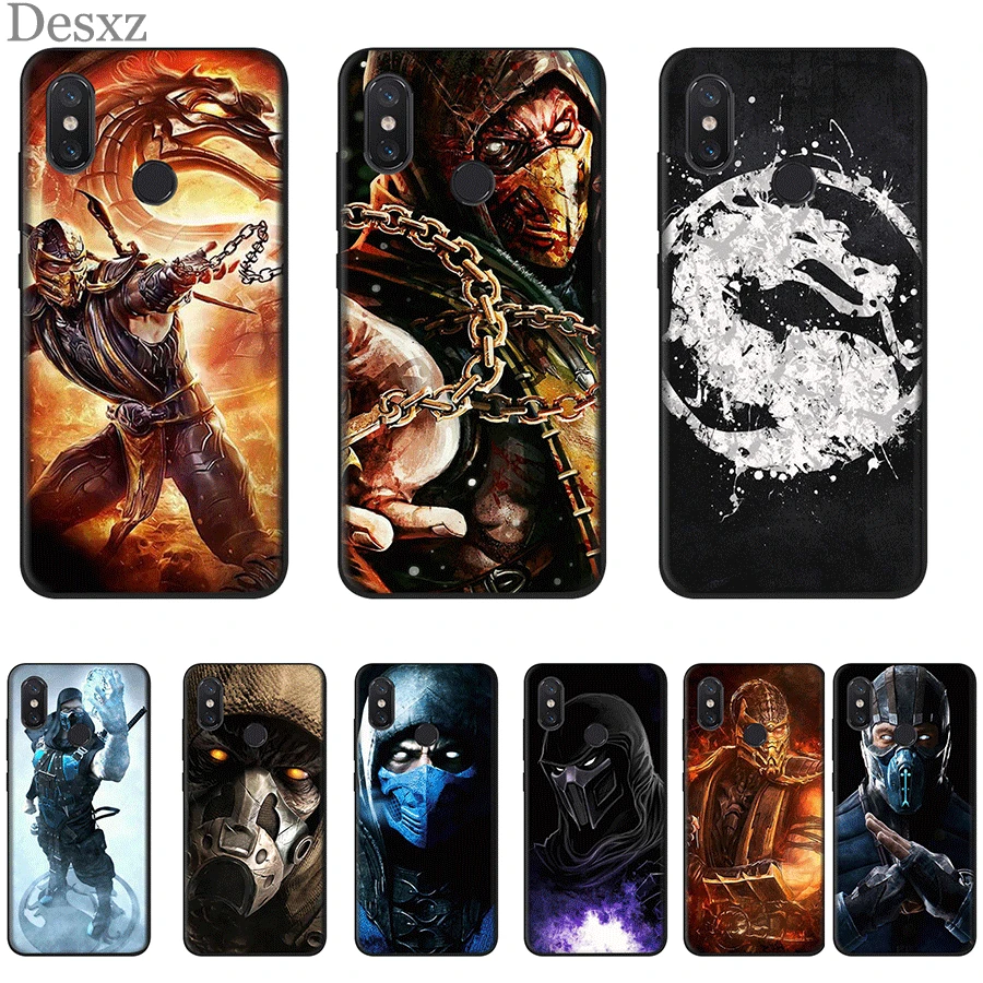 Desxz силиконовый чехол для телефона Xiaomi Mi 6 8 9 10 9t cc9 E SE A1 2 Pro Lite Mortal Kombat