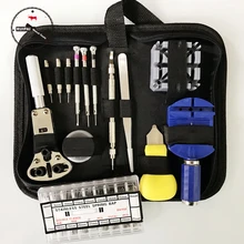 15 в 1 Набор инструментов для ремонта часов Одна сумка Ремешки для наручных часов Регулировка часов для открывания сзади набор инструментов для часовщиков