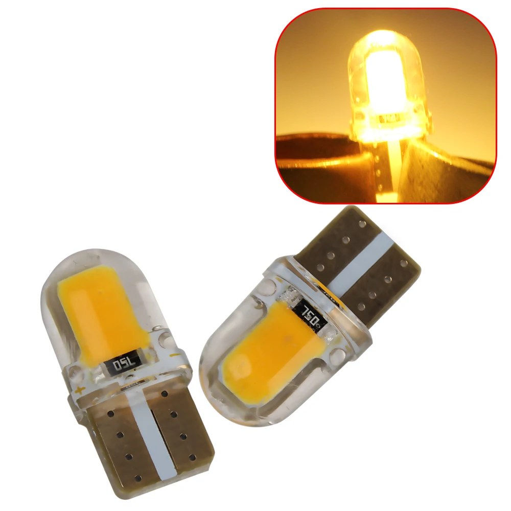 

2pcs/set T10 LED Car Licence Plate Light Dome Reading Lamps COB DC 12V Car Light Source Auto Accessories Car-styling