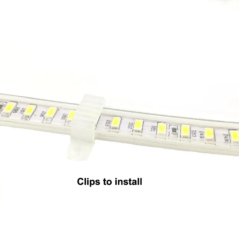 Светодиодная лента 220 В Tira трубка SMD5730 120L/M ширина 14 мм европейского стандарта шнур