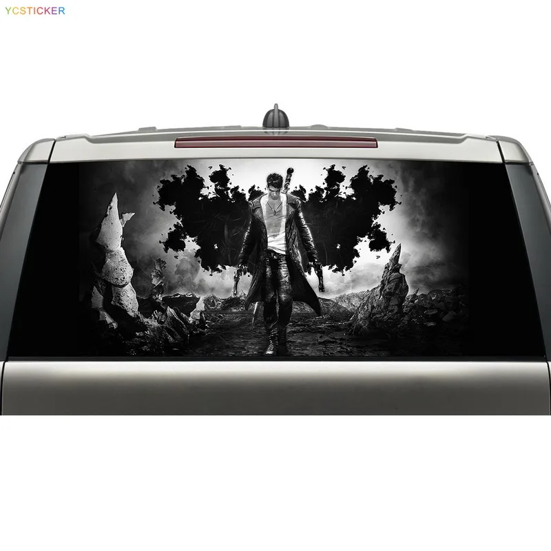 Canadian Flag rear window view thru graphic decal wrap