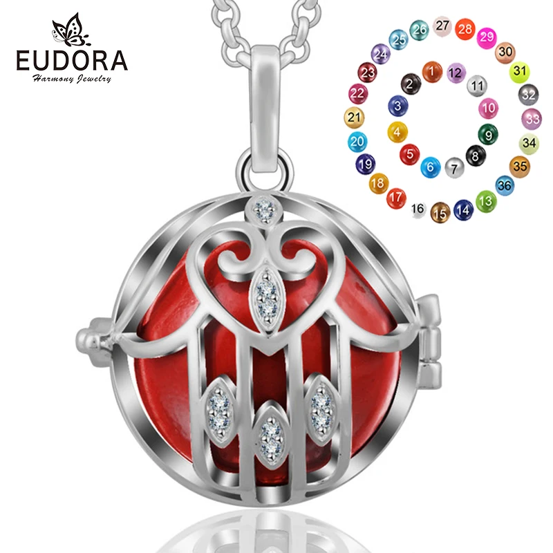 

Eudora Harmony Ball Baby Angel Caller 2017 Special Design Locket Cage Pendant Floating Bola Aromatherapy Locket Pendant K171N20