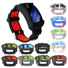 OOTDTY Silicone Pulseira Pulseira Com Moldura Protetora Para Samsung Engrenagem Fit2/Fit2 Pro Relógio Inteligente Pulseira Acessórios Wearable