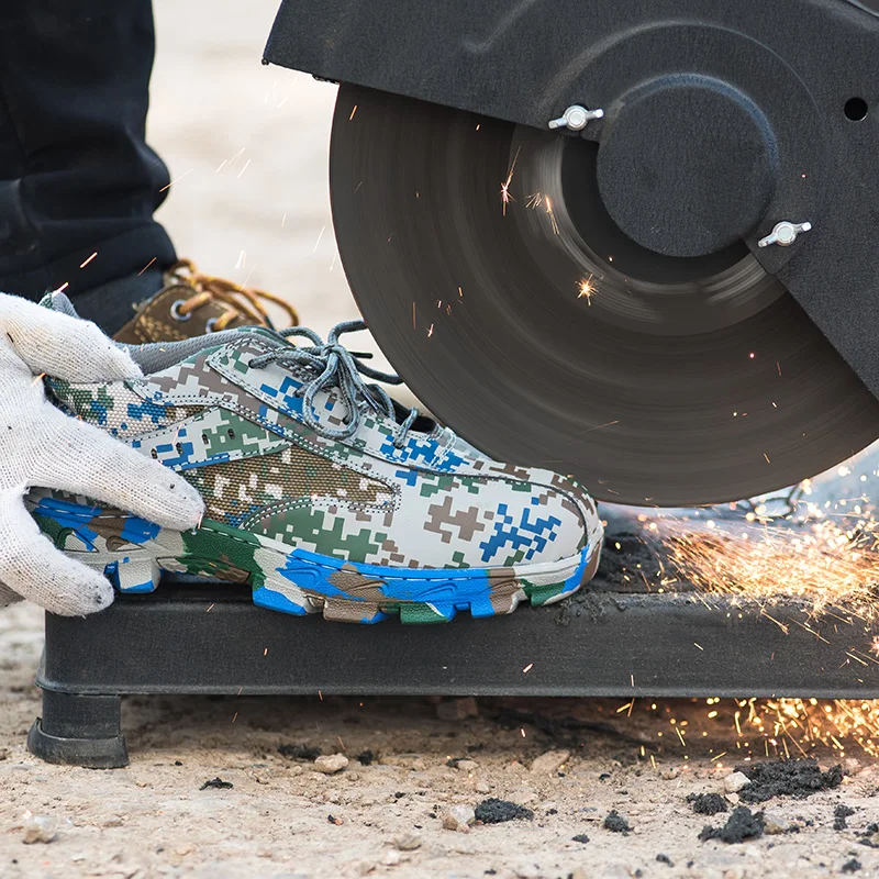 الصيف أحذية الرجال تنفس ضوء أحذية أمان SteelToe بوت أحذية الأمان الطويلة التمويه عدم الانزلاق أحذية جلدية أحذية عمل الصيف أحذية الرجال تنفس ضوء أحذية أمان SteelToe بوت أحذية الأمان الطويلة التمويه عدم الانزلاق أحذية جلدية أحذية عمل