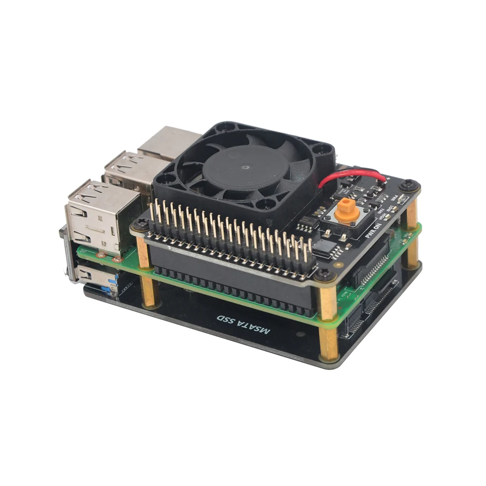 Raspberry Pi X730 автоматическое охлаждение + безопасное отключение плата расширения