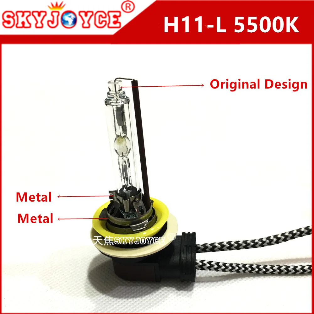 2pcs Car external light fast bright HID bulb H11L xenon hid lamp