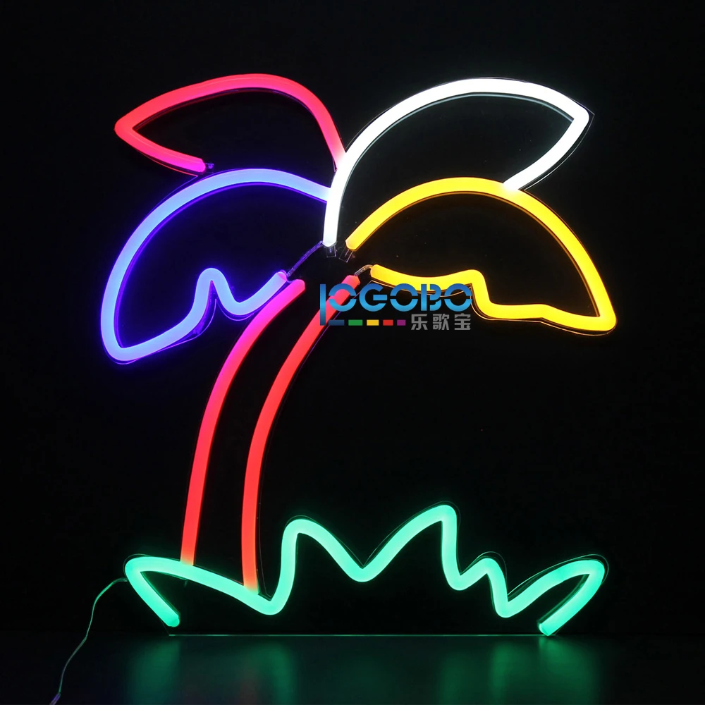 LED neon sigh light palm tree-1
