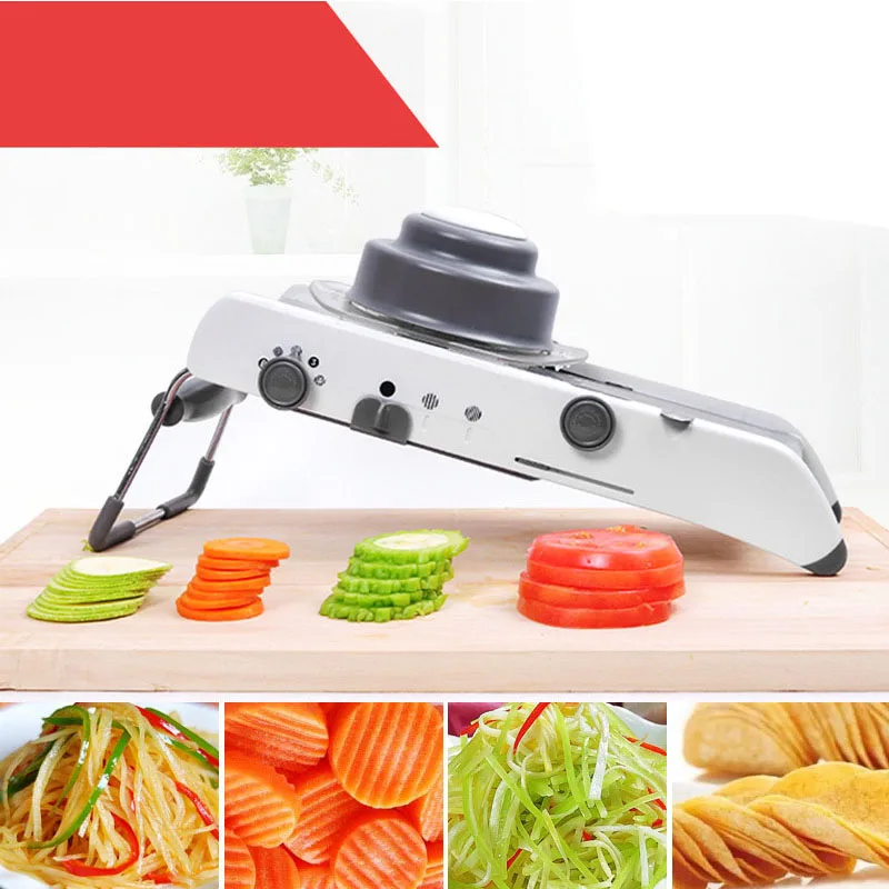 Slicer Manual Vegetable Cutter Mandoline Slicer Potato Slicer Carrot Grater Julienne Onion Dicer Ki - 33021745998