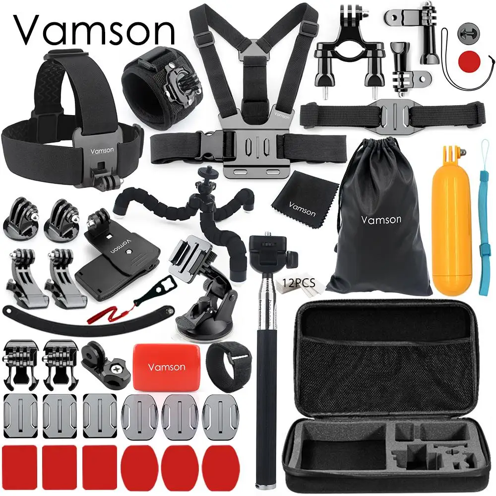 

Vamson for Gopro Hero 6 5 4 Accessories Box Adapter Mount Tripod Monopod for Xiaomi YI for SJCAM for Eken Sport Camera VS149C