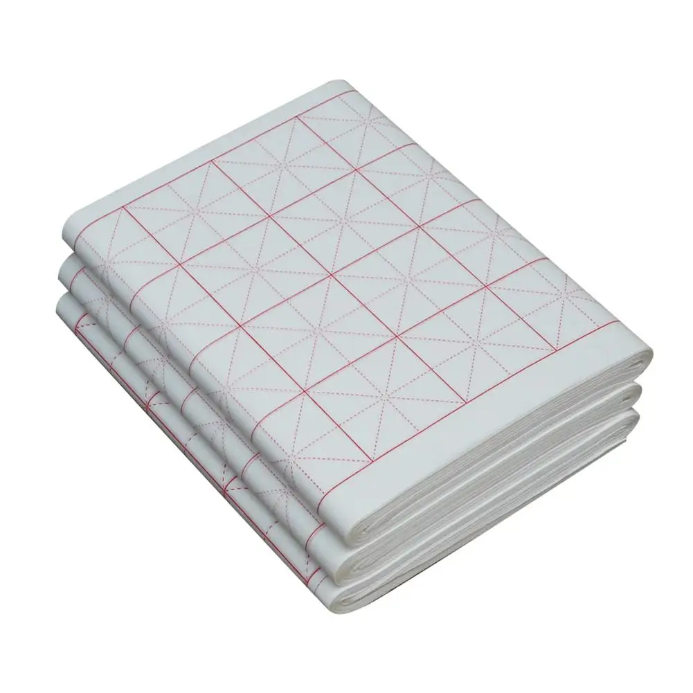 

100Pcs Raw/Half-raw Intersected Calligraphy Drawing Practice Rice Xuan Paper High quality