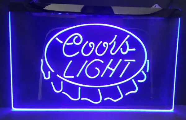 coors light beer bar pub club 3d signs led neon sign home decor crafts | Дом и сад