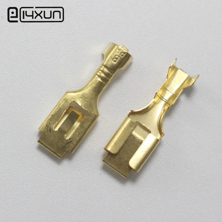 6.3 Female Crimp Terminal Spade Wire Terminals for 6.3mm Motorcycle Car