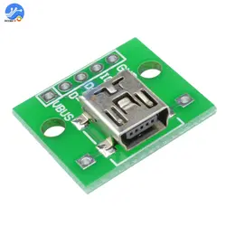 10 шт. Micro USB к DIP адаптер 5pin Разъем b Тип печатной платы конвертер Pinboard 2,54 мм передачи доска для Arduino