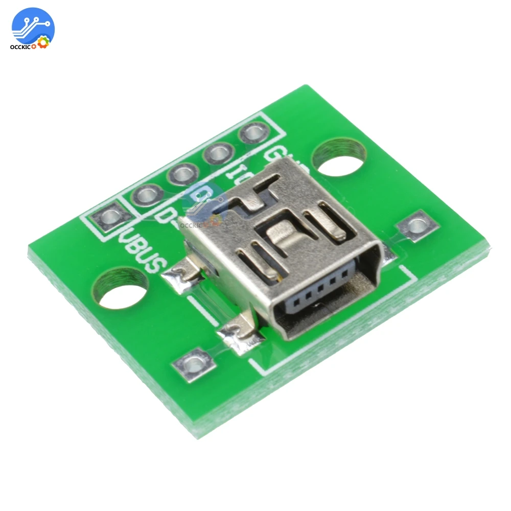 

10pcs Type B Female USB To DIP 2.54MM PCB Board Adapter Converter Transfer Connector For Arduino connector
