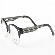 Унисекс Ретро мода полный обод ацетат деревянная дужка очков линза для рецептов очки анти-излучения, бренд чтения очки