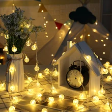 Foxanon Солнечная гирлянда 6 м 7 м волшебный мяч вишневый цвет Газон лампа рождественское праздничное декоративное освещение для сада на открытом воздухе